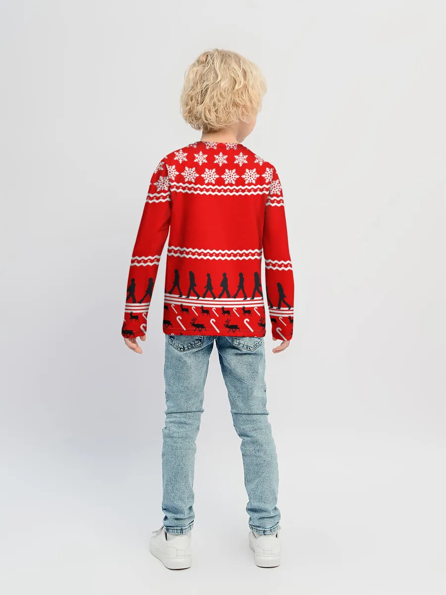 Детский лонгслив / Праздничный The Beatles