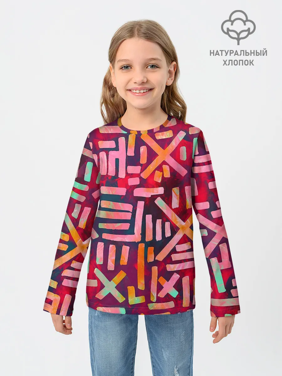 Детский лонгслив / Geometry