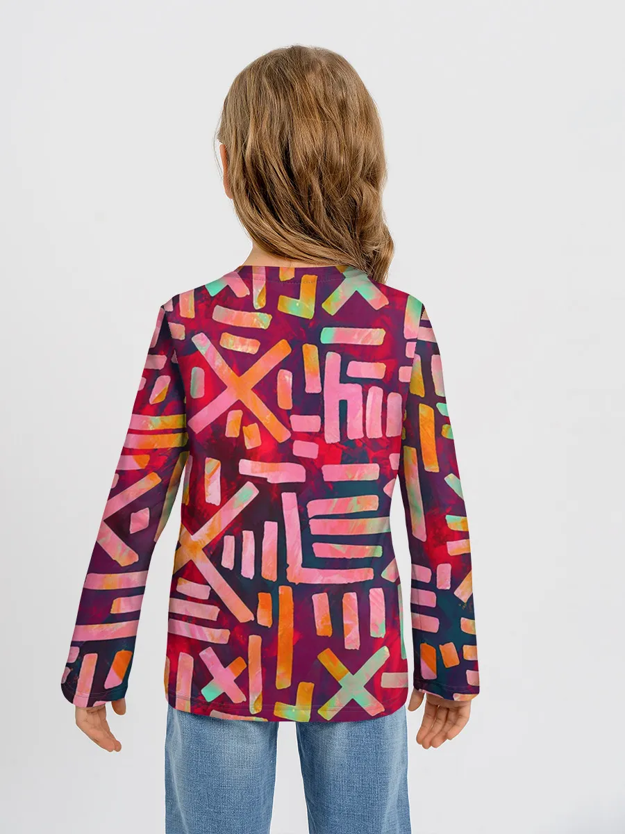 Детский лонгслив / Geometry