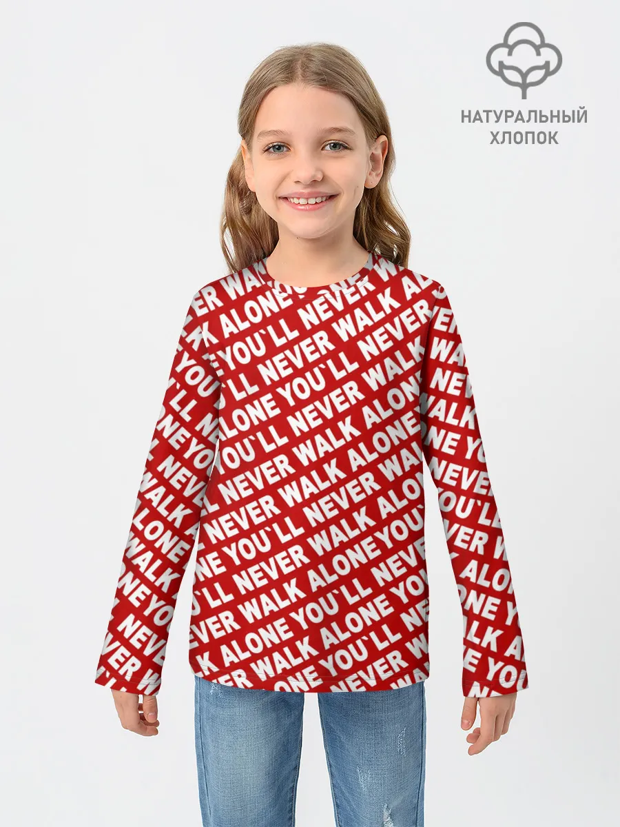 Детский лонгслив / YNWA красный