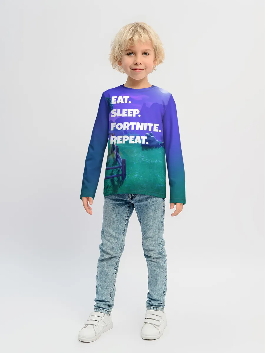 Детский лонгслив / Fortnite Repeat