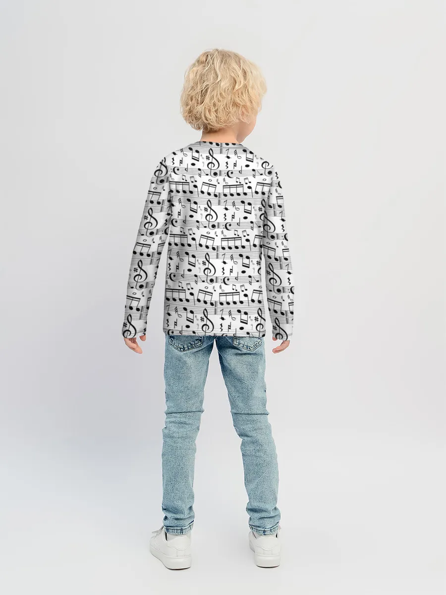 Детский лонгслив / Нотный стан