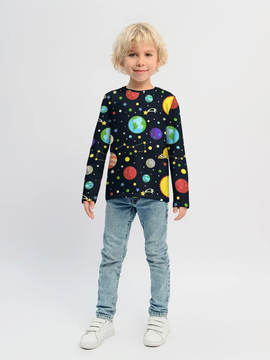 Детский лонгслив / Солнечная система
