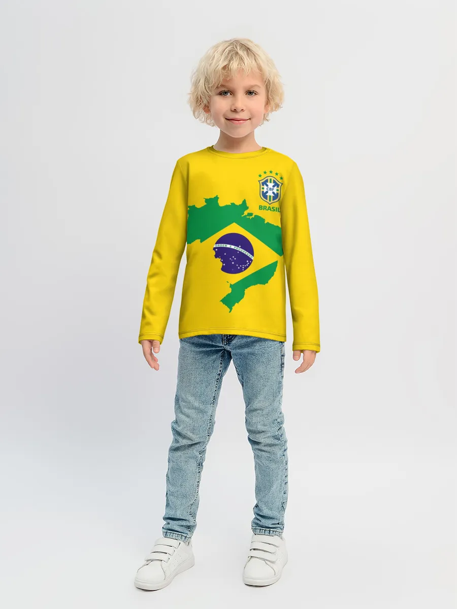 Детский лонгслив / Бразилия, форма