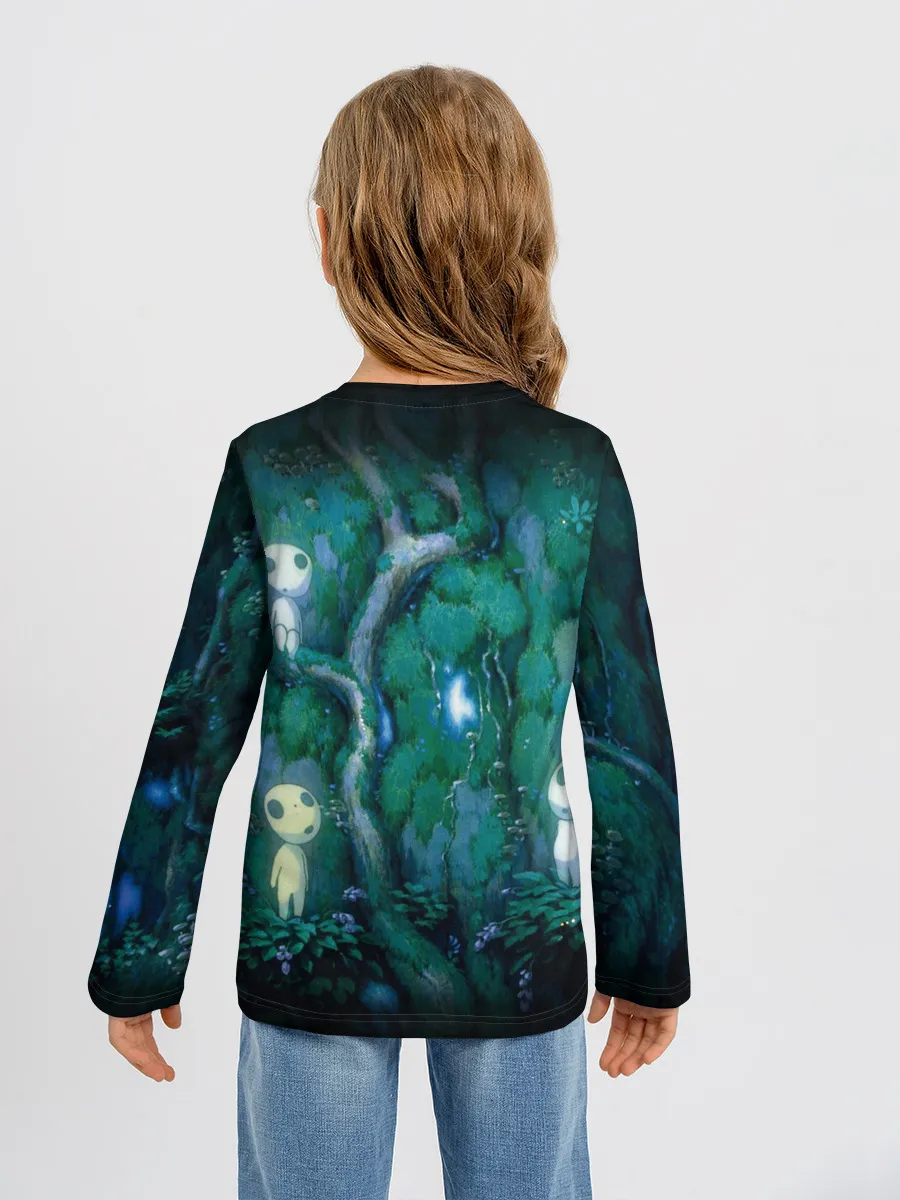 Детский лонгслив / принцесса Мононоке_5