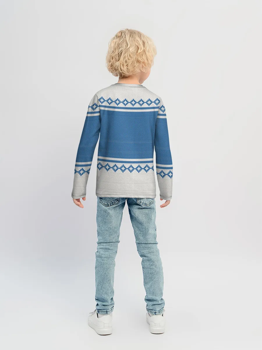 Детский лонгслив / Свитер с Оленем