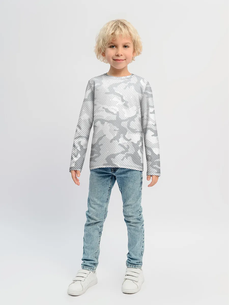 Детский лонгслив / Lite Camouflage Lines