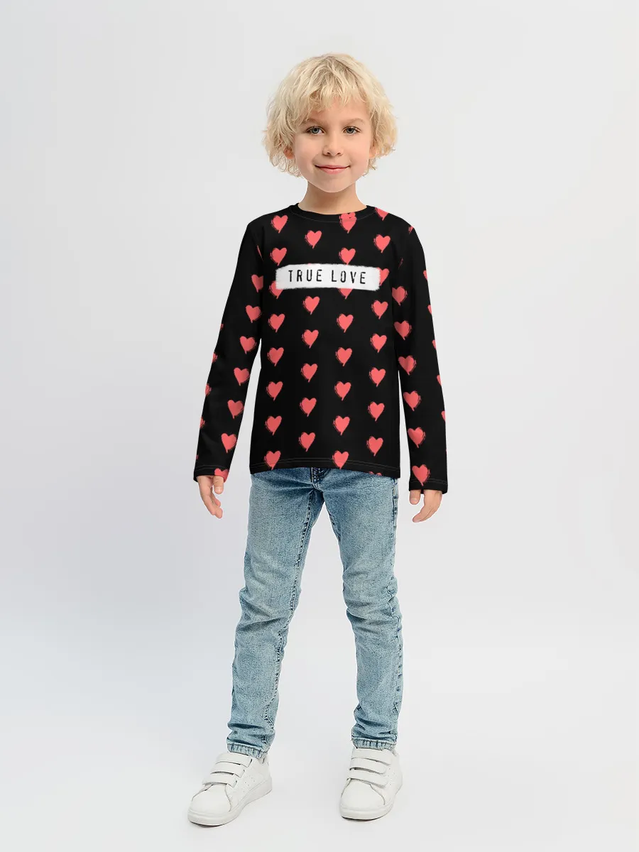Детский лонгслив / True Love