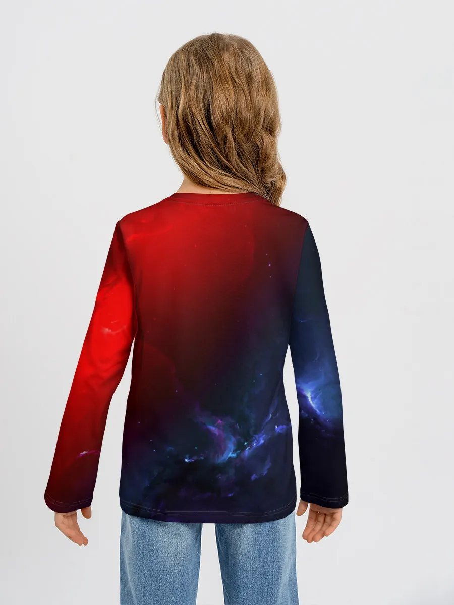 Детский лонгслив / Кит