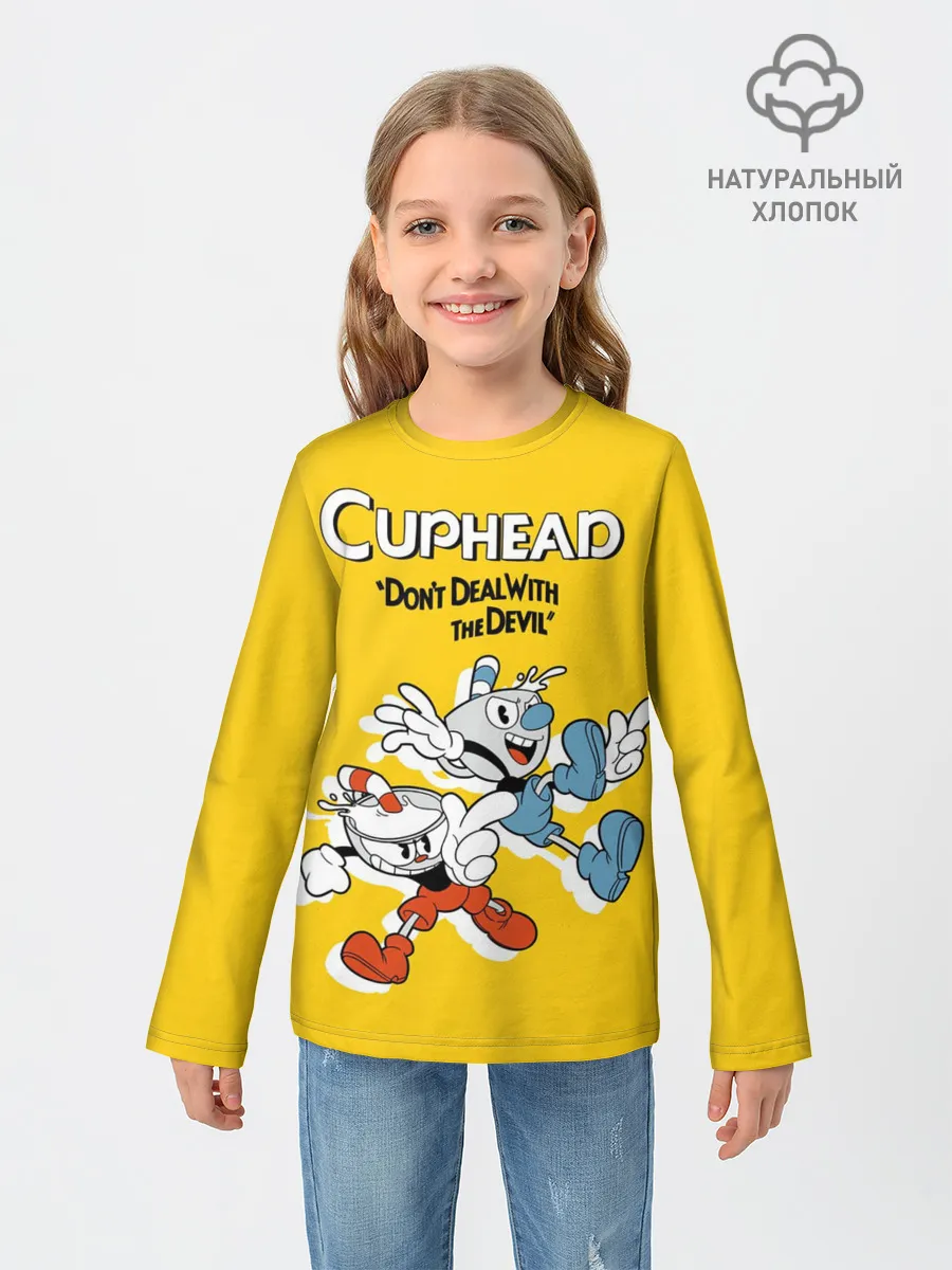 Детский лонгслив / Cuphead