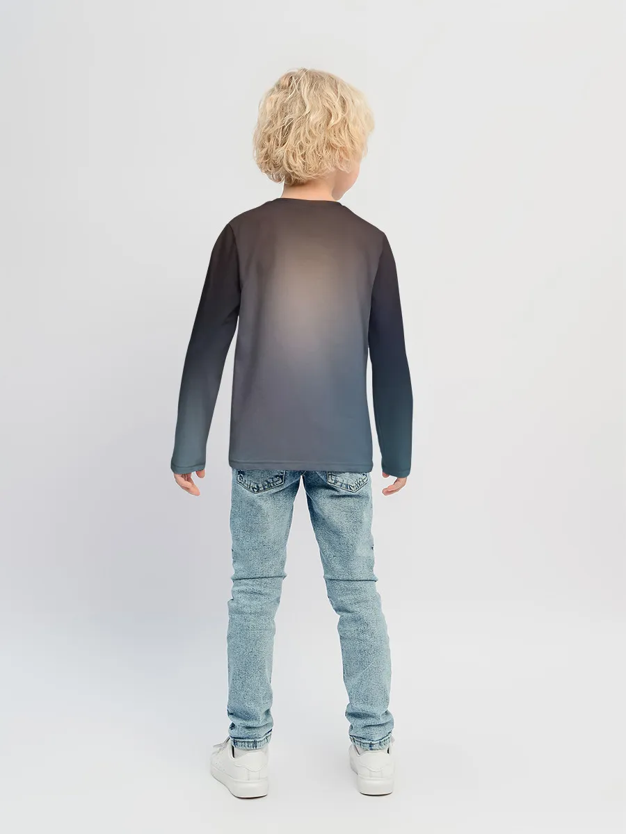 Детский лонгслив / Хатсуне сидит прикрыв глаза