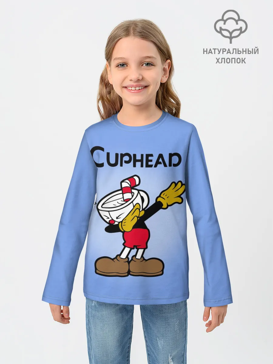 Детский лонгслив / Cuphead