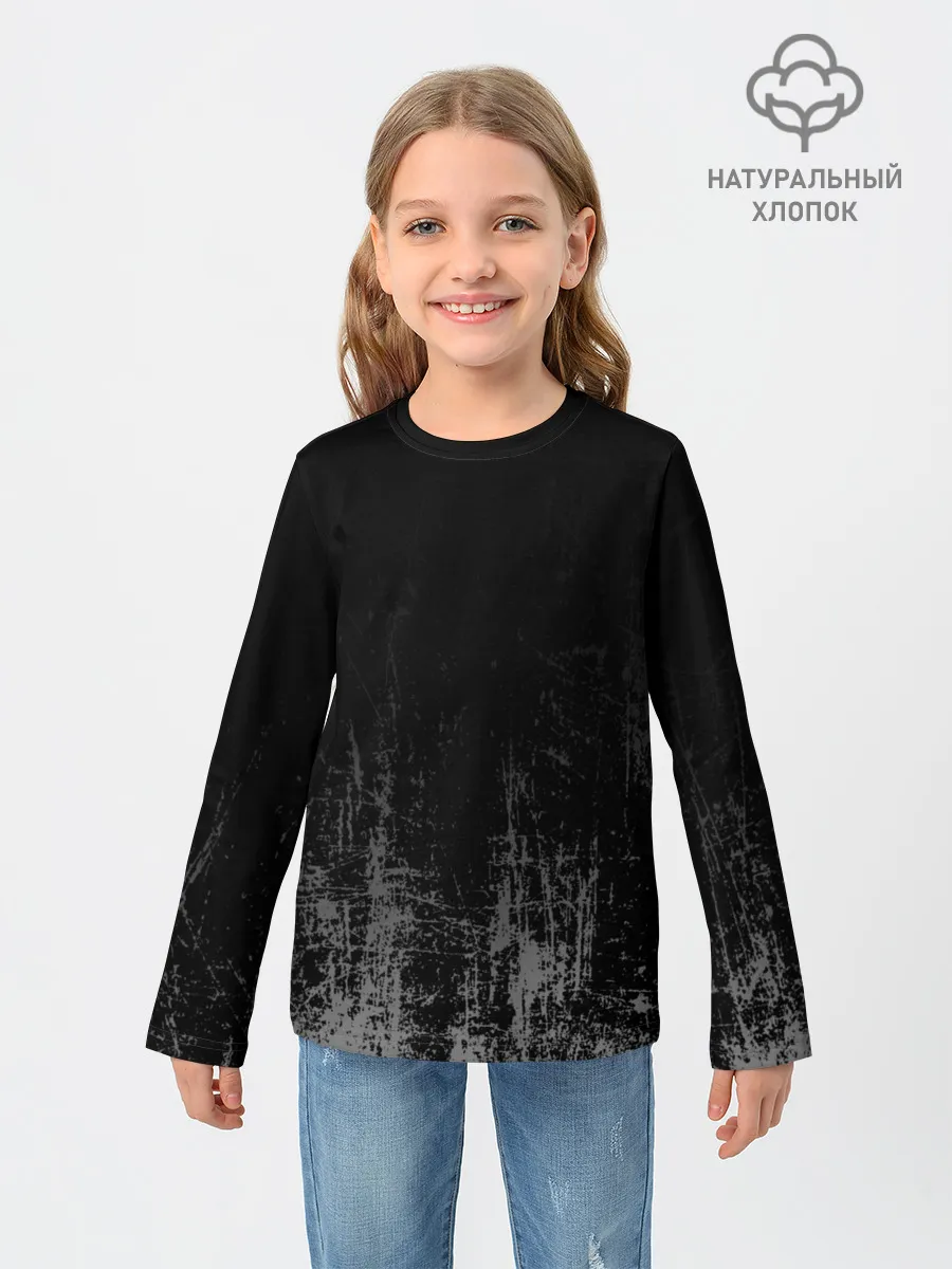 Детский лонгслив / Black Grunge