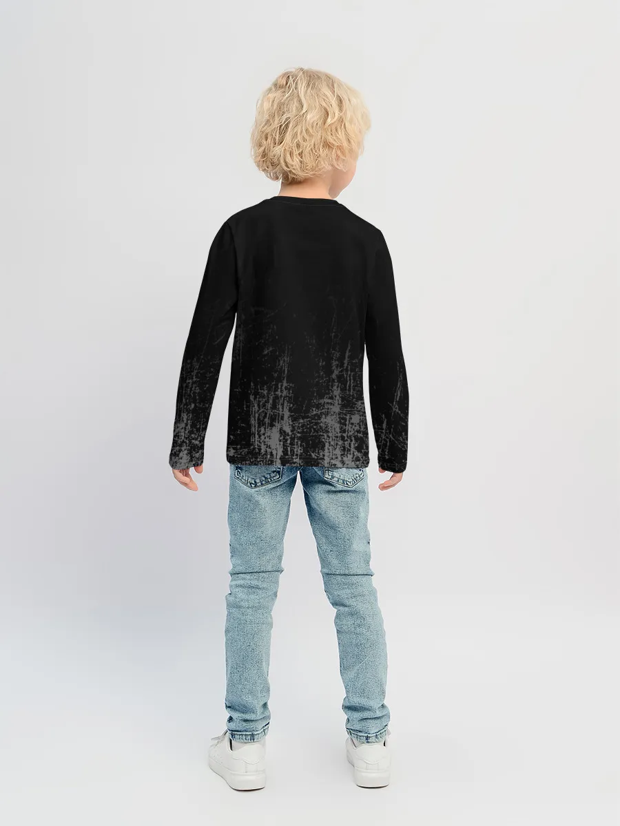 Детский лонгслив / Black Grunge