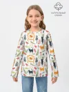 Детский лонгслив / О кошках и птичках
