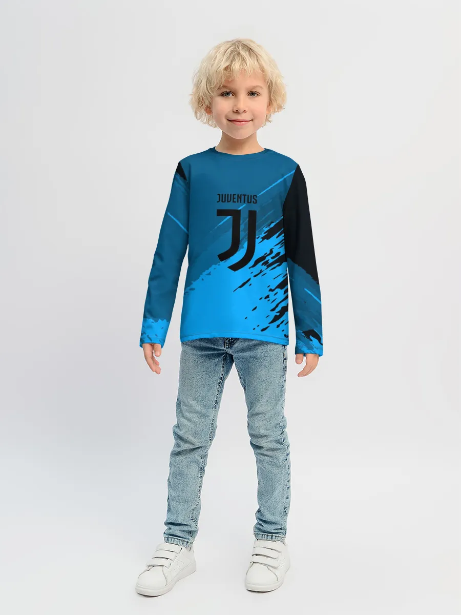 Детский лонгслив / FC Juventus abstract style