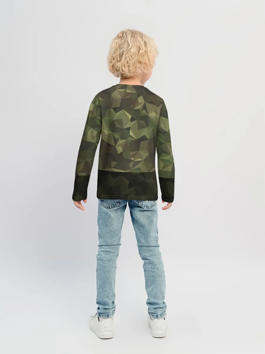 Детский лонгслив / Дикий доберман