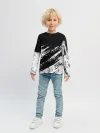 Детский лонгслив / abstraction black&white