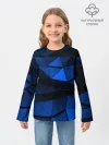 Детский лонгслив / Blue abstraction collection