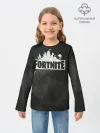 Детский лонгслив / Fortnite Black Abstract