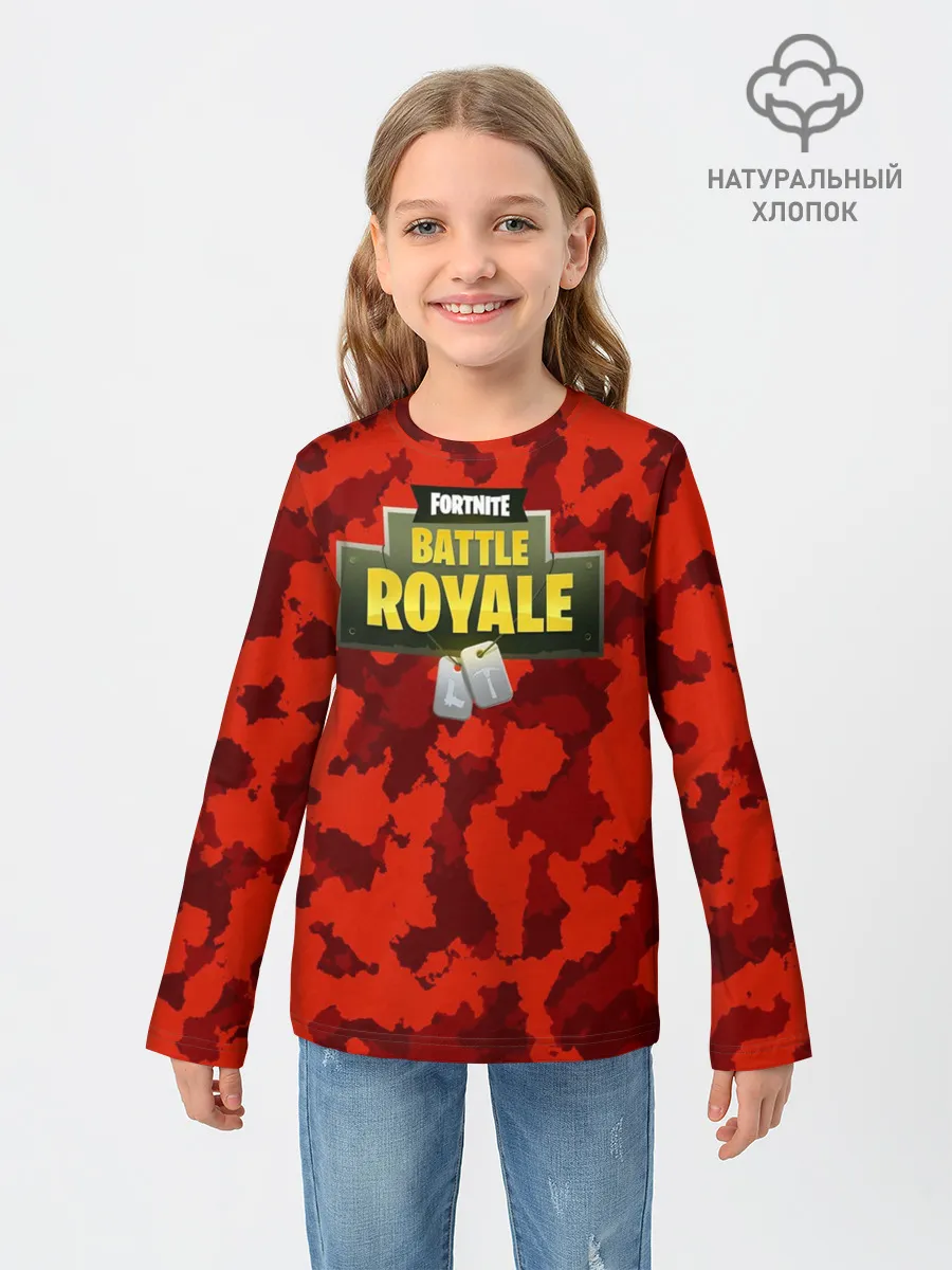 Детский лонгслив / Fortnite Королевская Битва