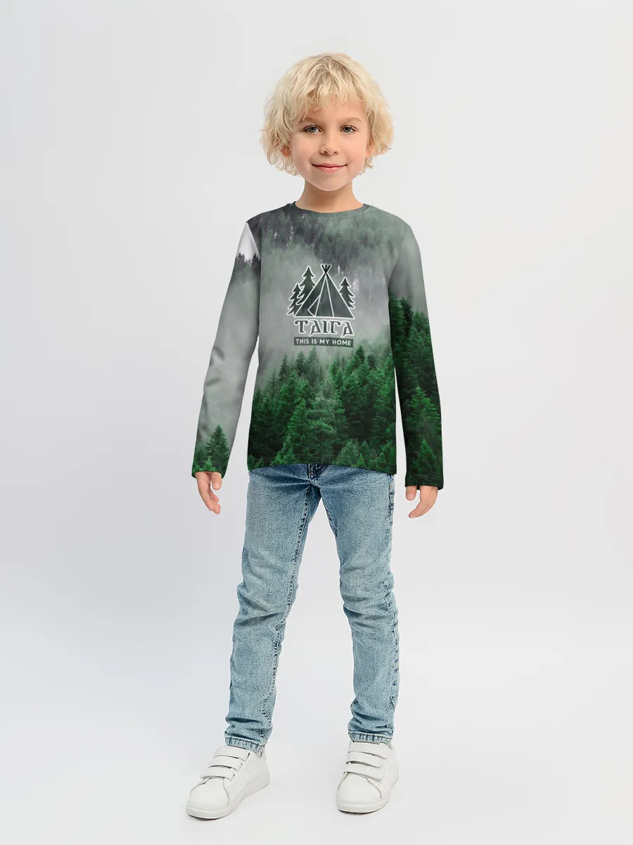 Детский лонгслив / Сибирь