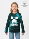 Детский лонгслив / Кирилл в стиле Minecraft