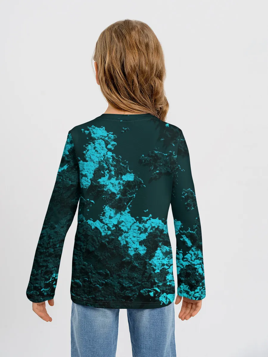 Детский лонгслив / Семён в стиле Minecraft