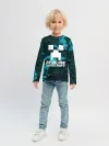 Детский лонгслив / Ярослав в стиле Minecraft