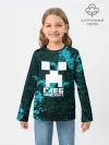 Детский лонгслив / Глеб в стиле Minecraft