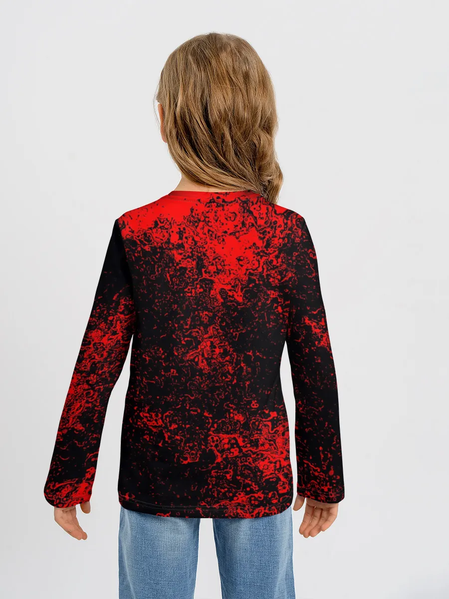 Детский лонгслив / Никита в стиле Wolfenstein