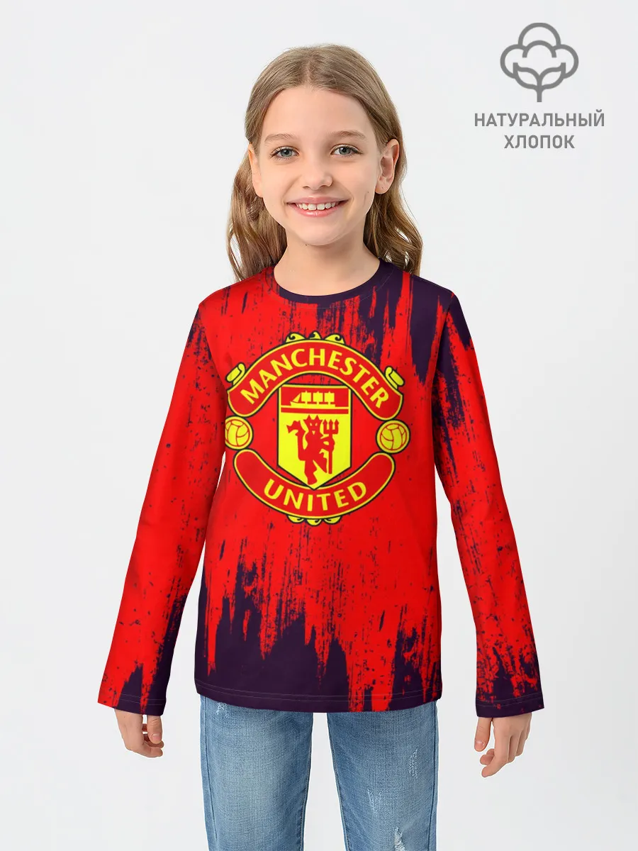 Детский лонгслив / Манчестер Юнайтед