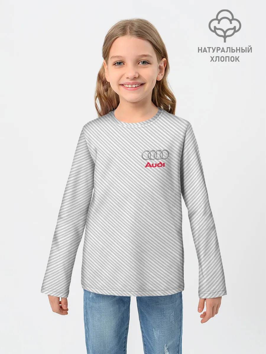 Детский лонгслив / AUDI CARBON