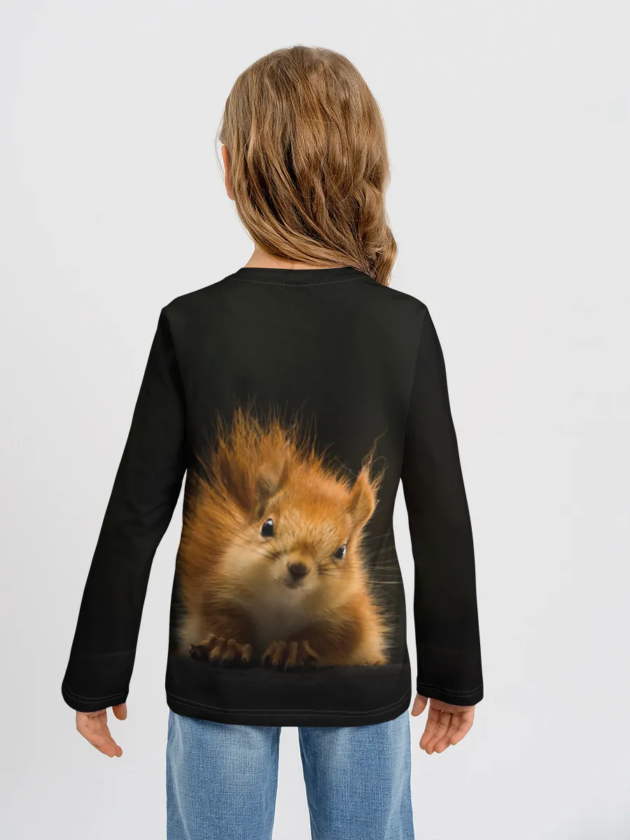 Детский лонгслив / Белочка