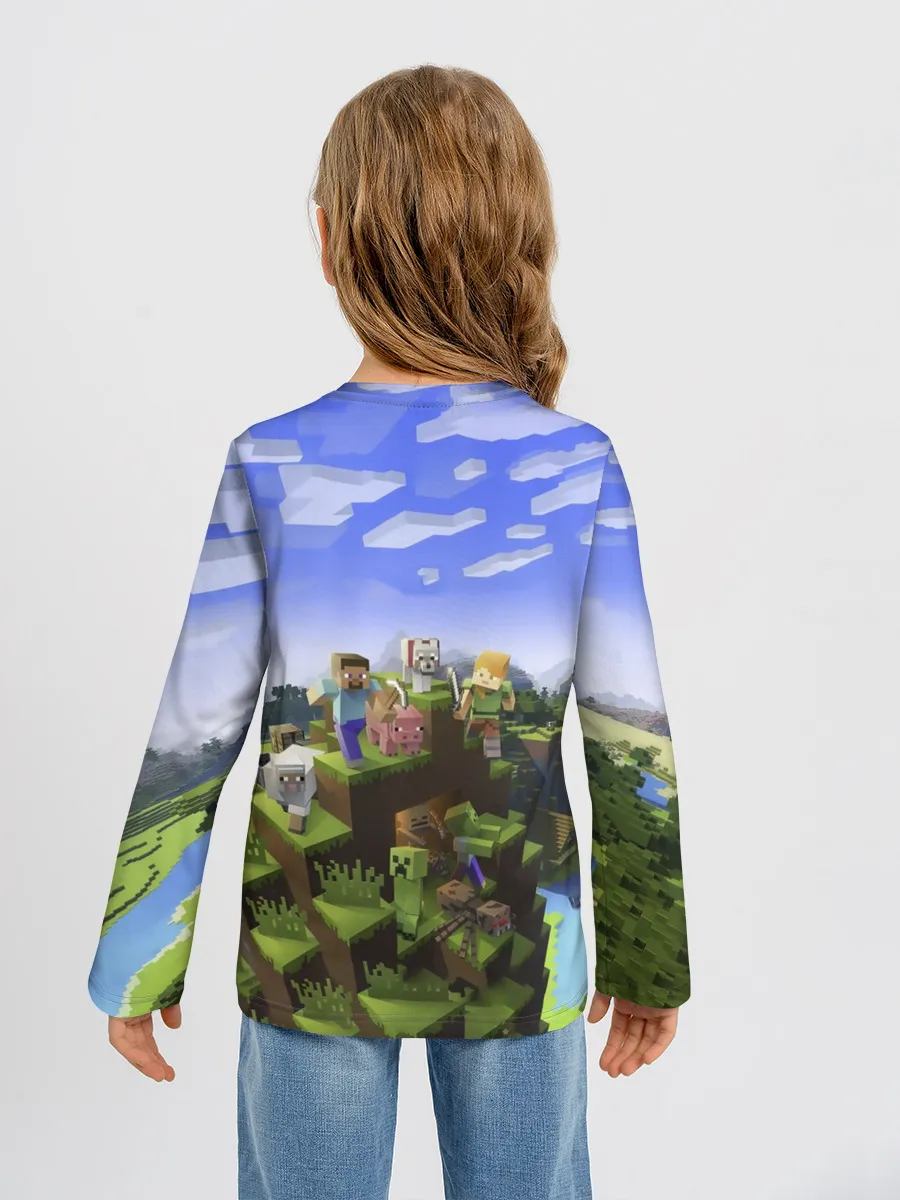 Детский лонгслив / Слава - Minecraft