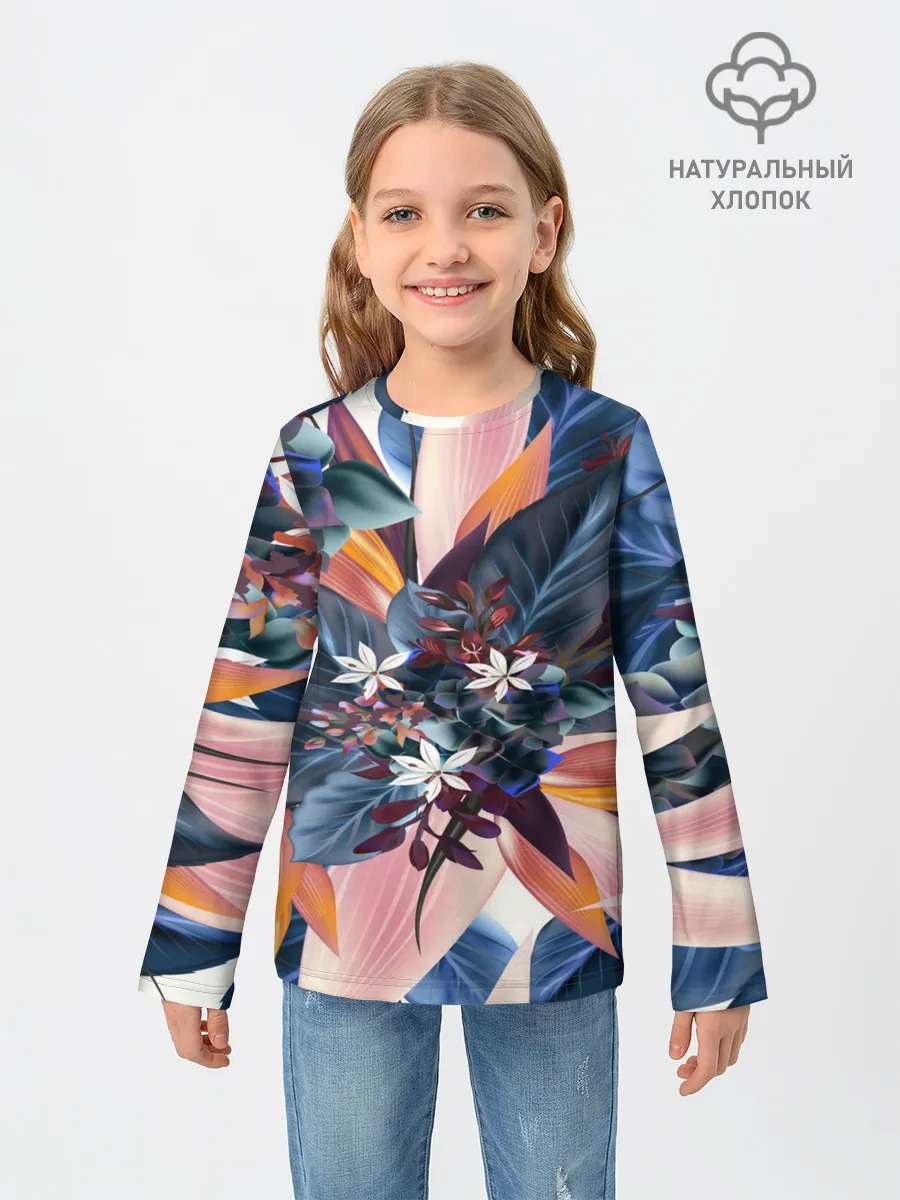 Детский лонгслив / Flower collection