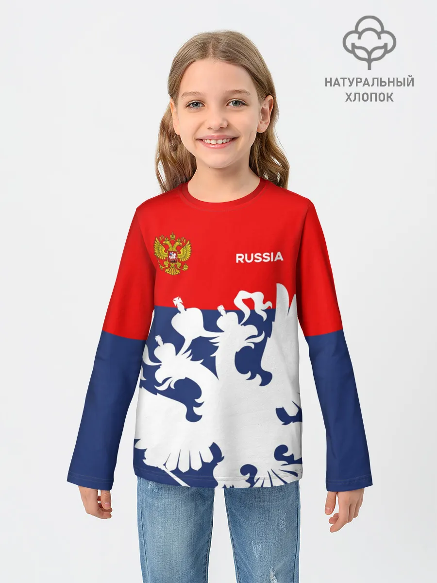 Детский лонгслив / Герб РФ