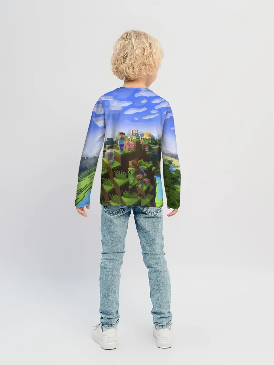 Детский лонгслив / Кирилл - Minecraft