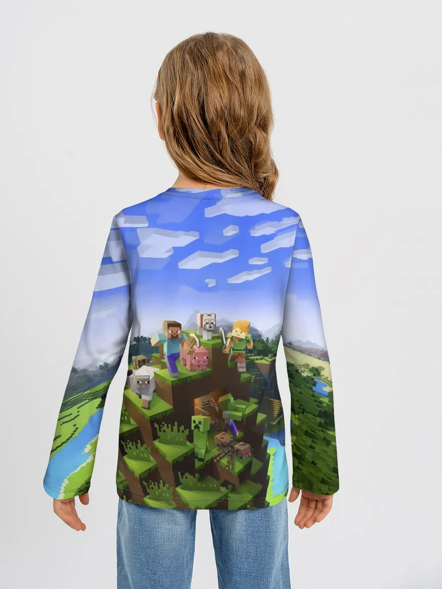 Детский лонгслив / Илья - Minecraft