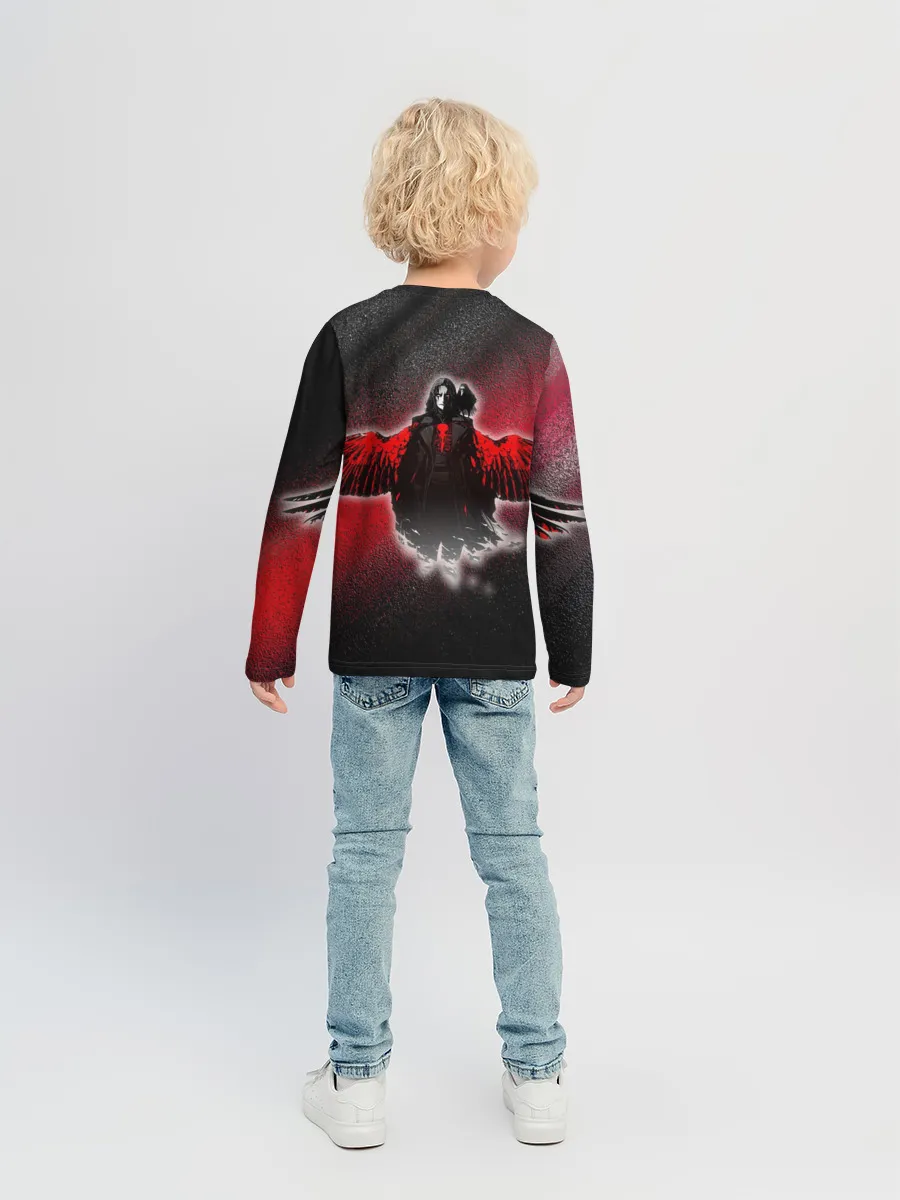 Детский лонгслив / Ворон