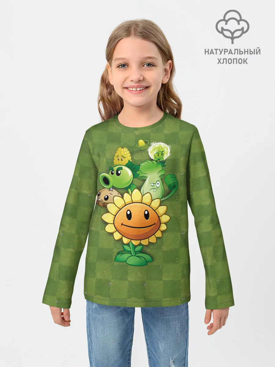 Детский лонгслив / Plants vs Zombies