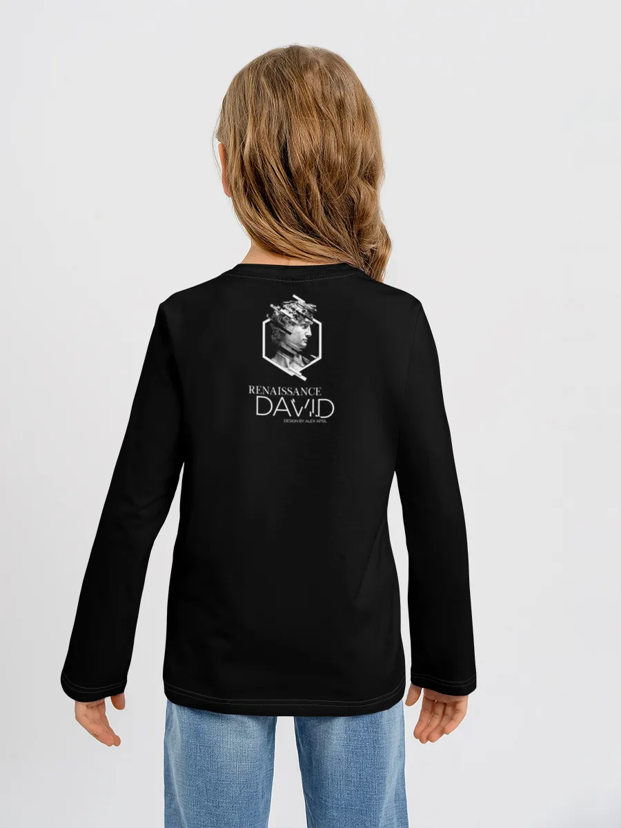 Детский лонгслив / Renaissance David 3D