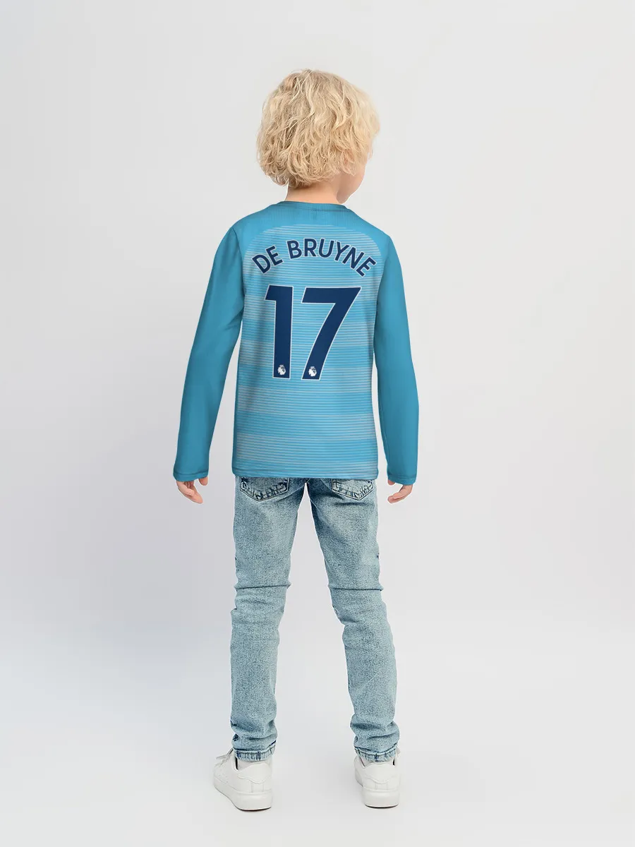Детский лонгслив / Де Брюйне Форма Домашняя 18/19