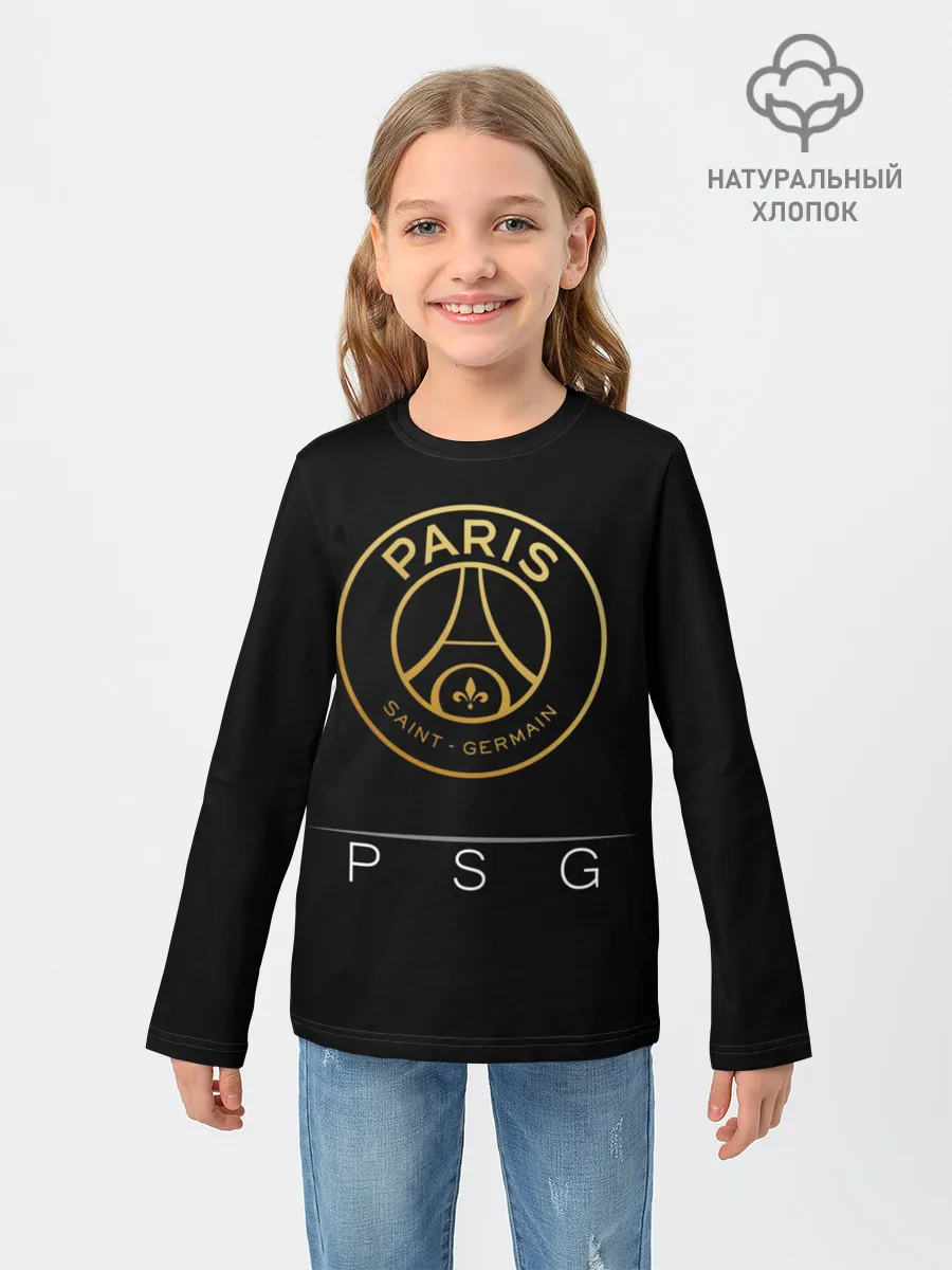 Детский лонгслив / PSG Gold