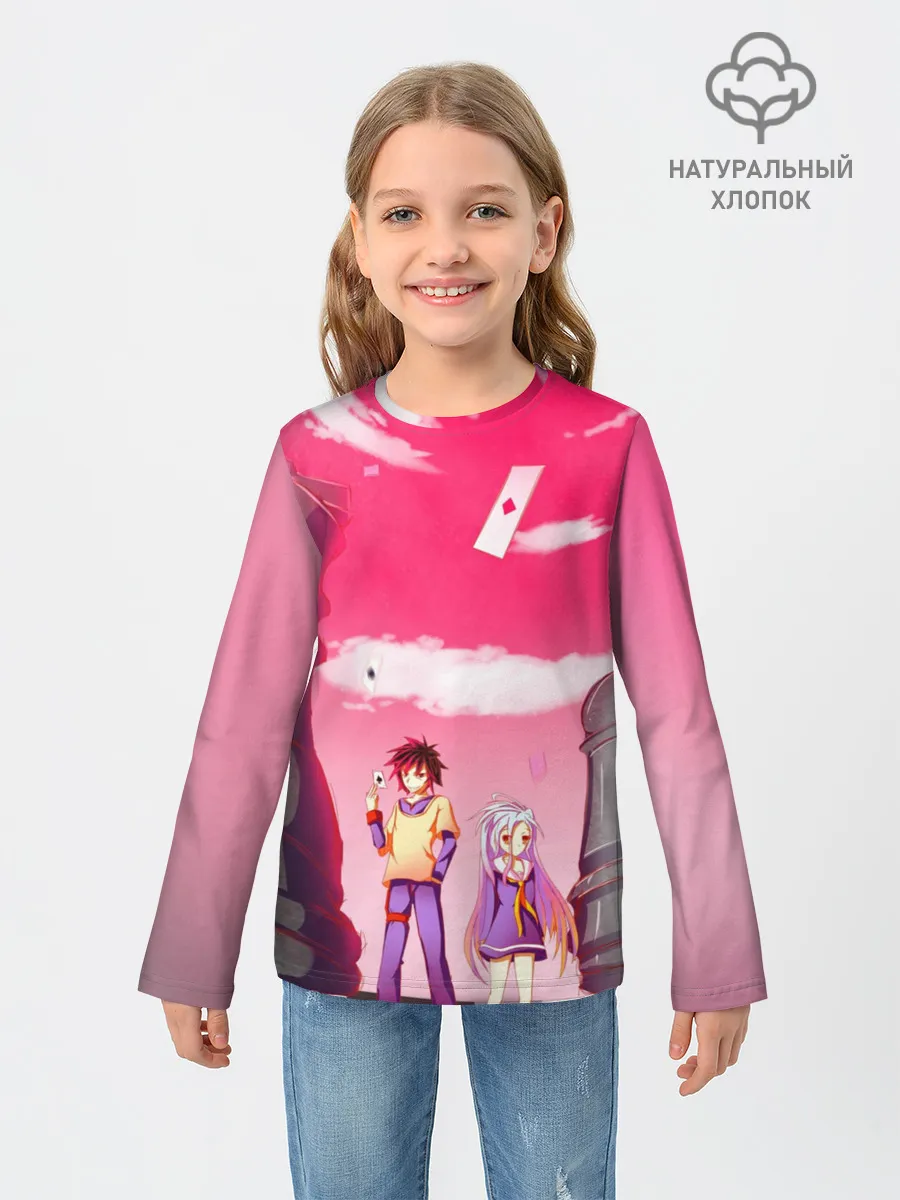 Детский лонгслив / Шахматы аниме