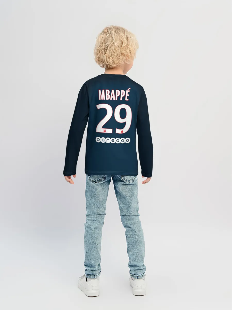 Детский лонгслив / Мбаппе Форма Домашняя 18/19