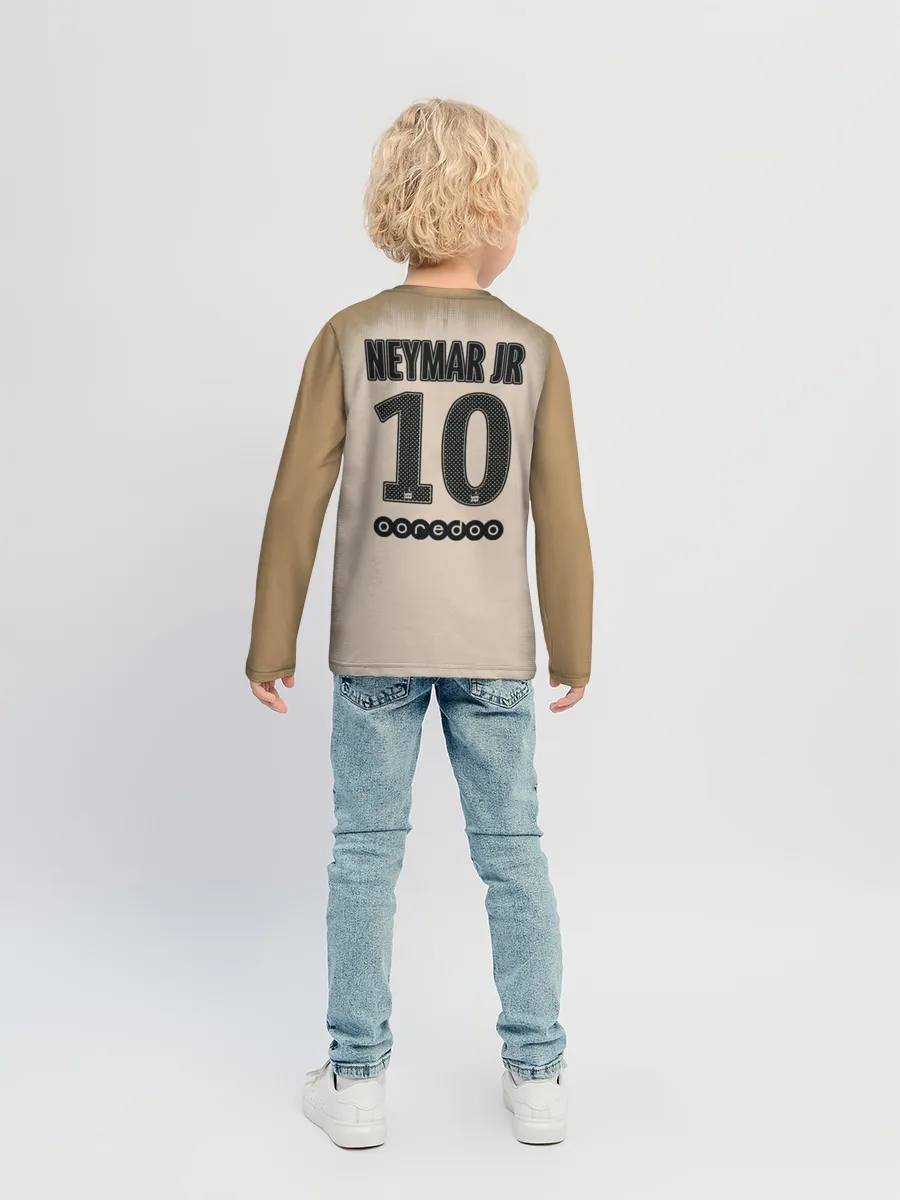 Детский лонгслив / Неймар Форма Новая Away 18/19