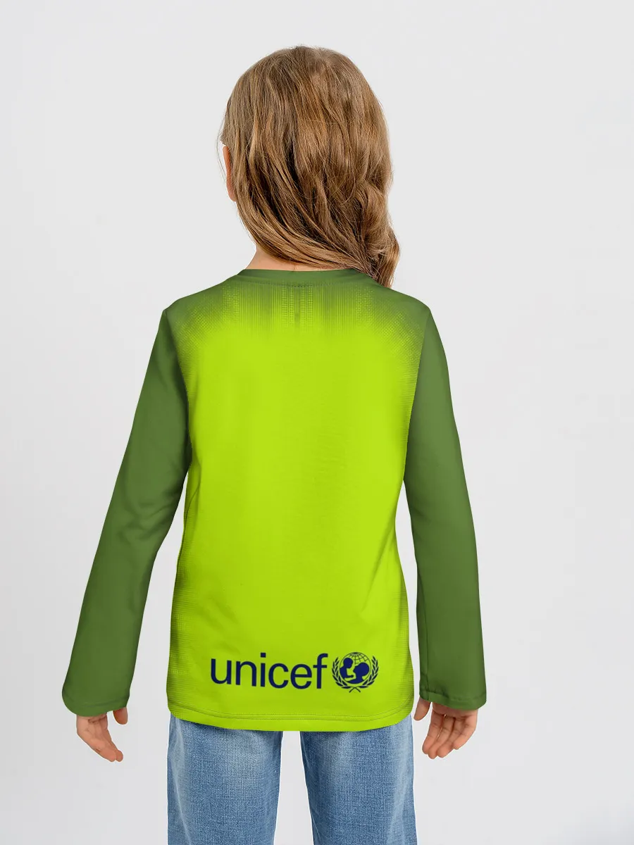 Детский лонгслив / Барселона Форма Гостевая 18/19