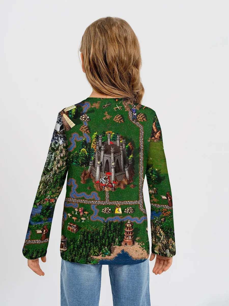 Детский лонгслив / Карта