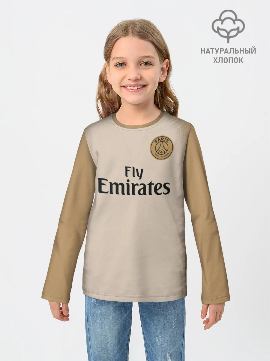 Детский лонгслив / PSG Форма Новая Away 18/19